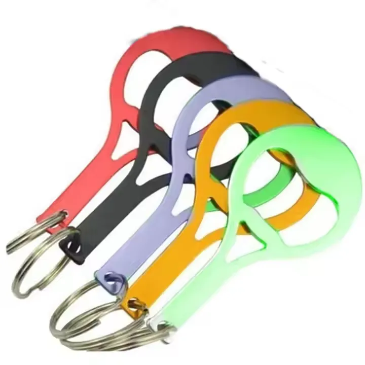 Tennis Racket Shape Bottle Opener w/Key Chain 7
