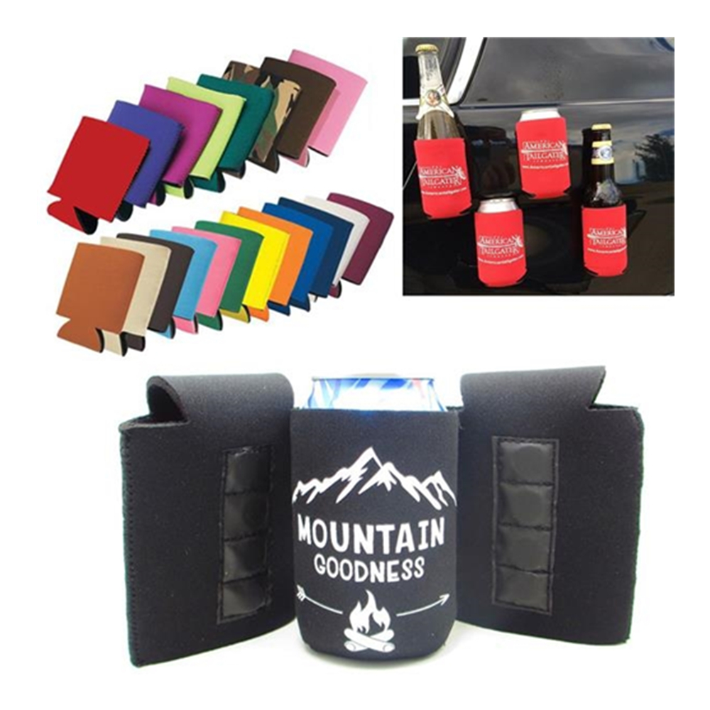 Collapsible Magnetic Can Cooler, custom koozie with logo imprint 5
