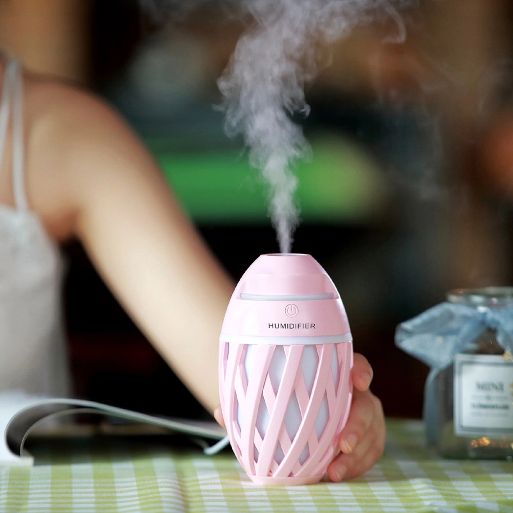 320 ml Rugby Shape Air Humidifier with LED Light 6