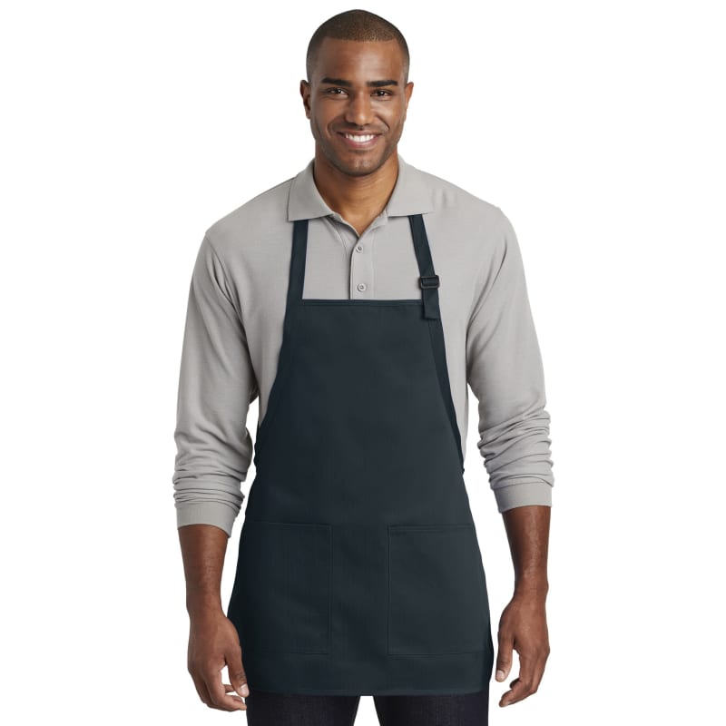 Port Authority Medium-Length Two-Pocket Bib Apron. 15