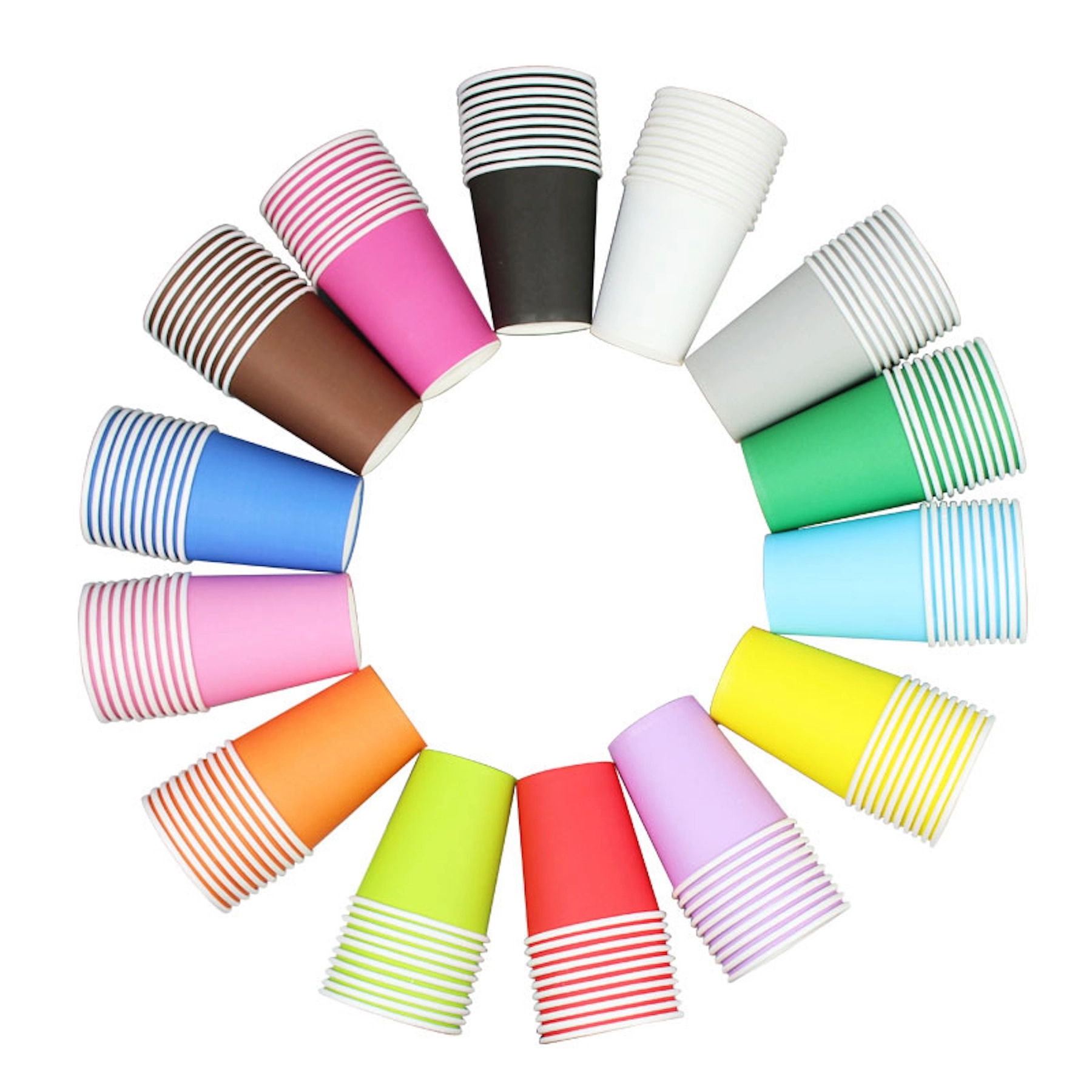 8Oz Colored Plain Paper Cup 11