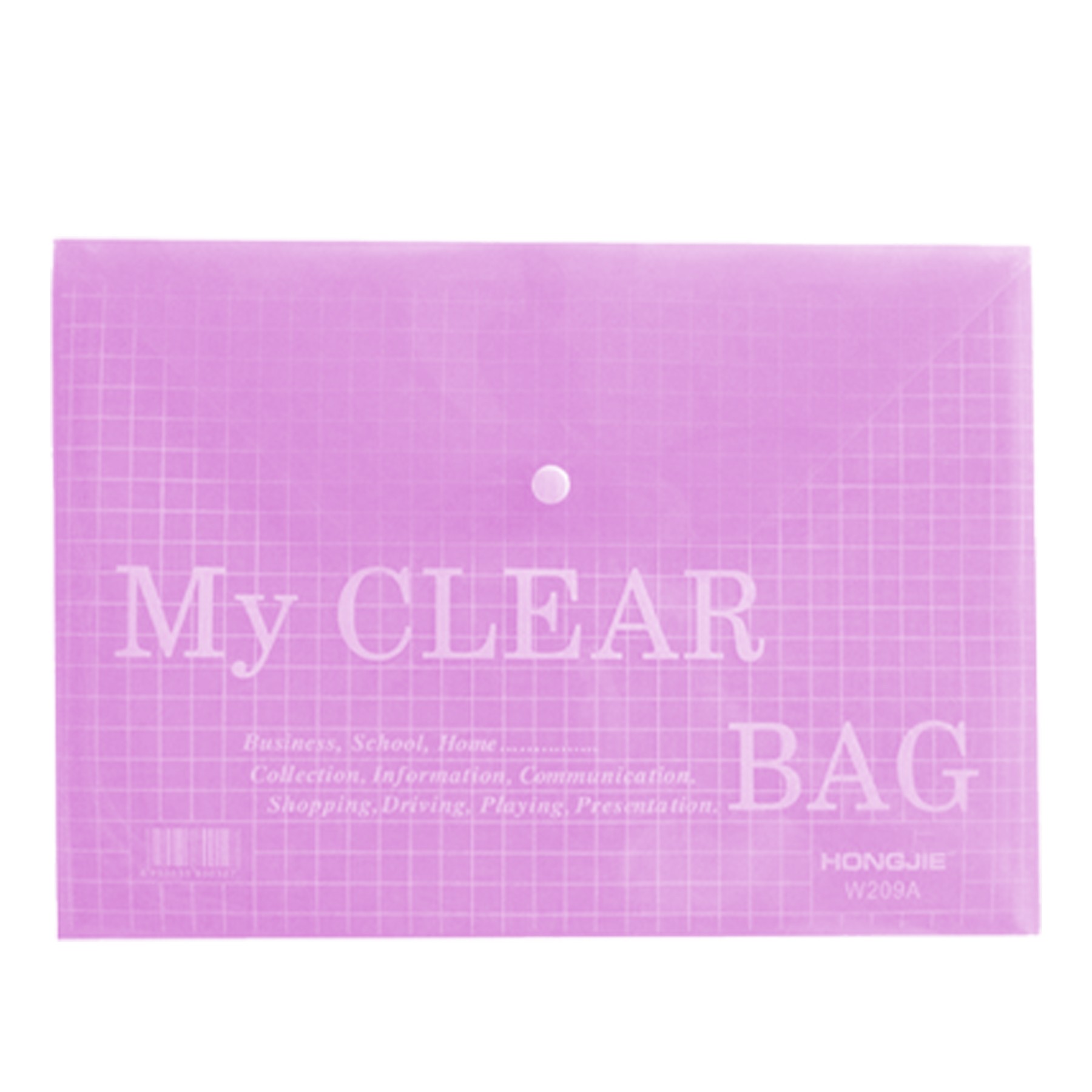 A4 Transparent Button Type Folder 3