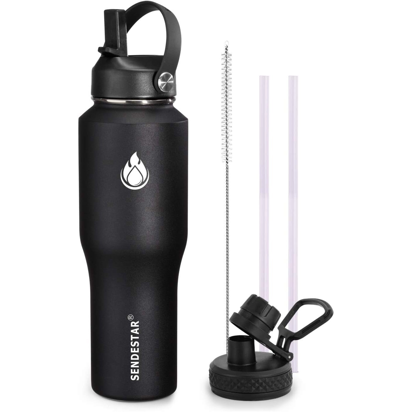 Slim outline w/thermos flask Cap Water Bottle, Double Wall Vacuum Insulated Water Bottle 2