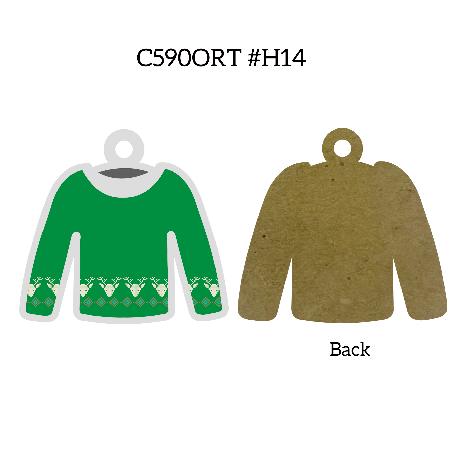 Free Shipping Full Color Christmas Ornament - Ugly Sweater 8