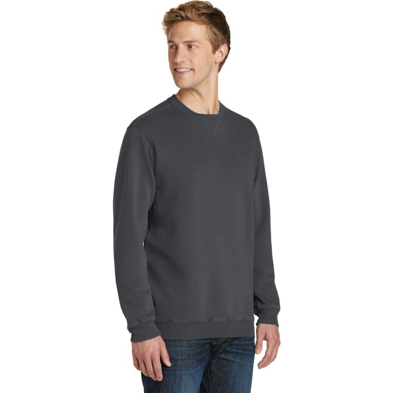 Port & Company Beach Wash Garment-Dyed Crewneck Sweatshirt, custom hoodie or sweatshirt with logo imprint 63