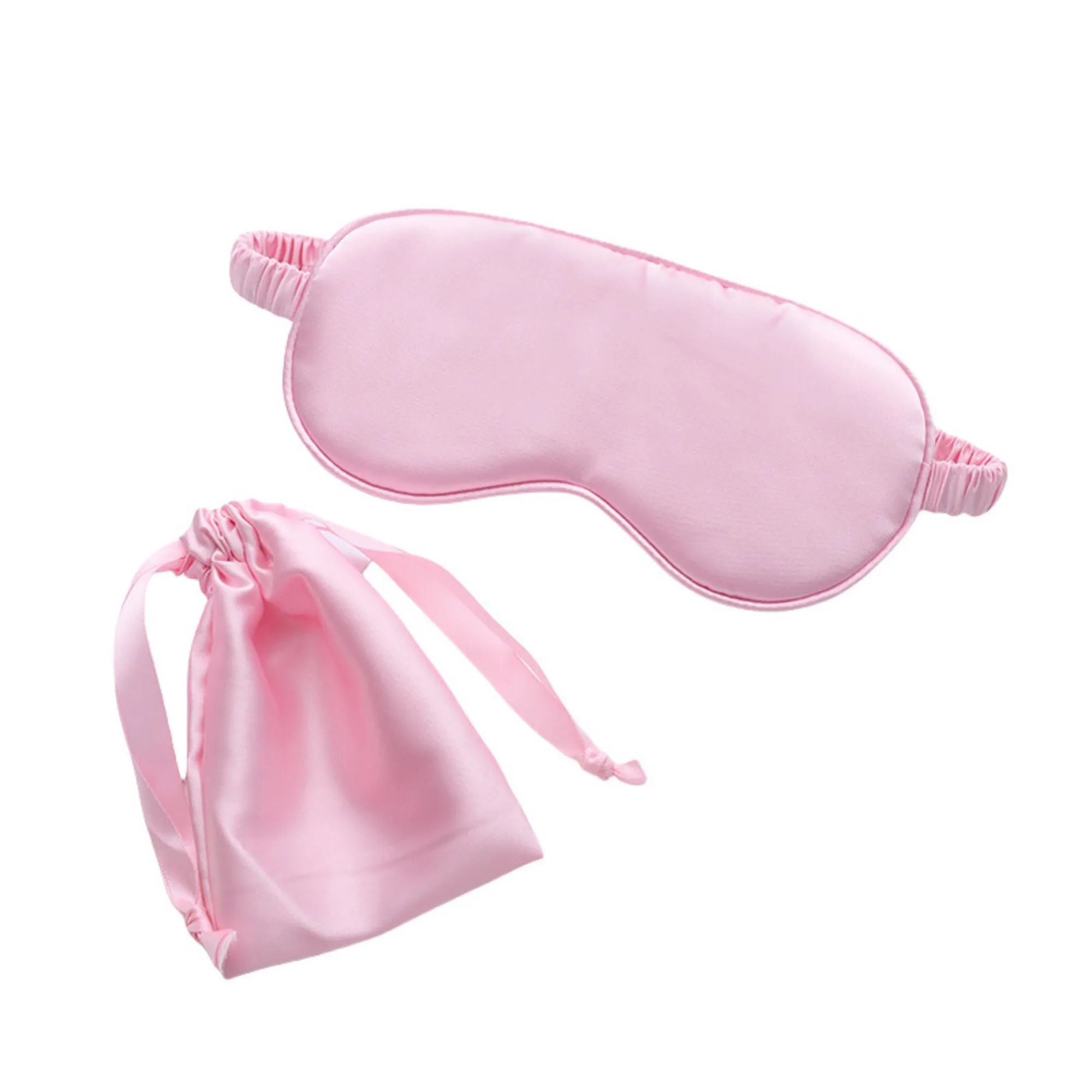 2 Piece Simulated Silk Eye Mask & Storage Bag Set 8
