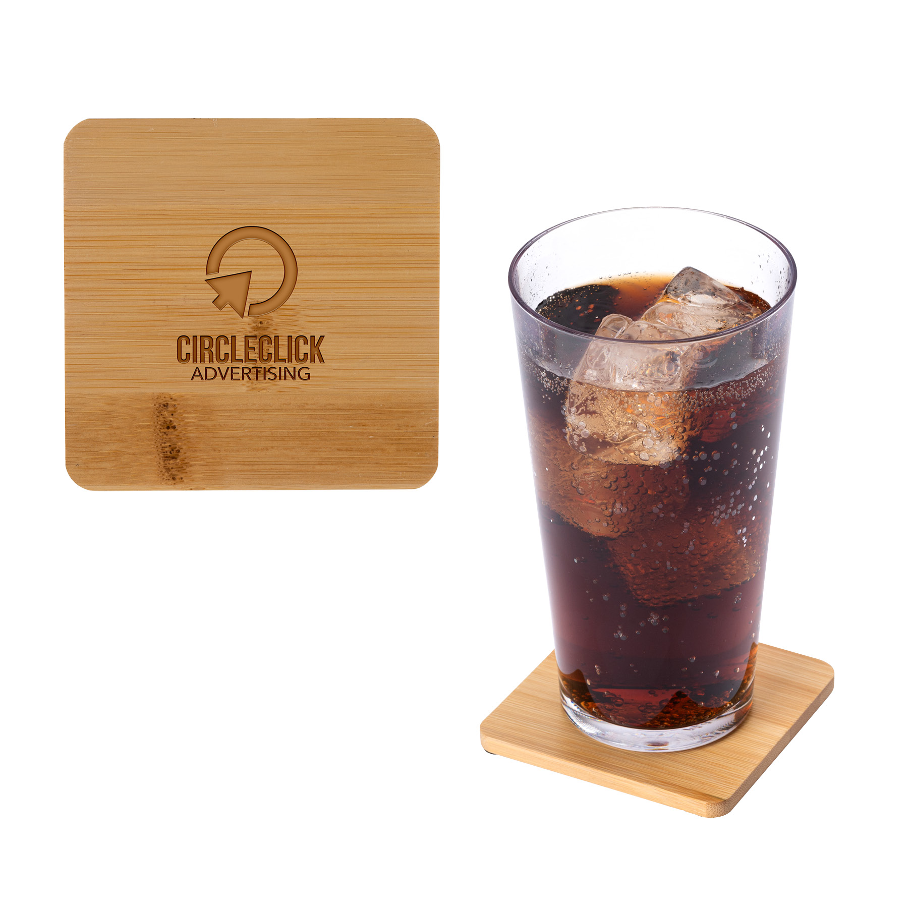 Brandon Single Bamboo Coaster 7