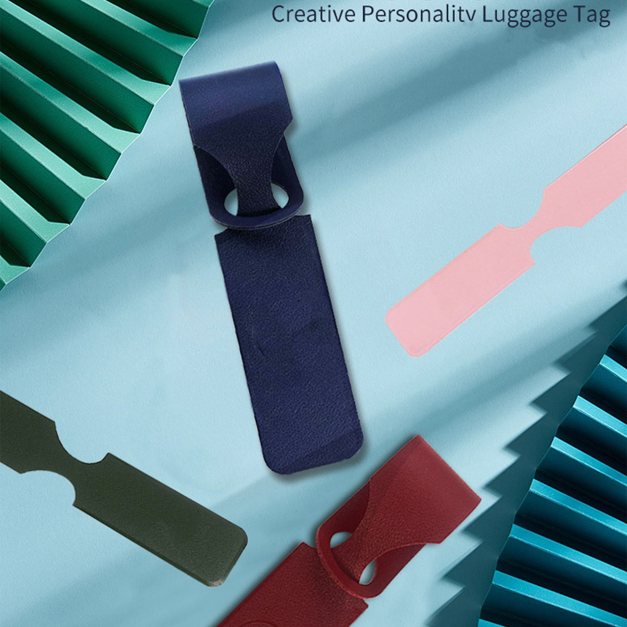 Leather Hanging Luggage Tag 3