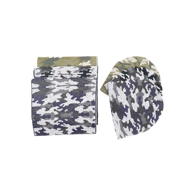 Beanie and Scarf Set - Camouflage 1