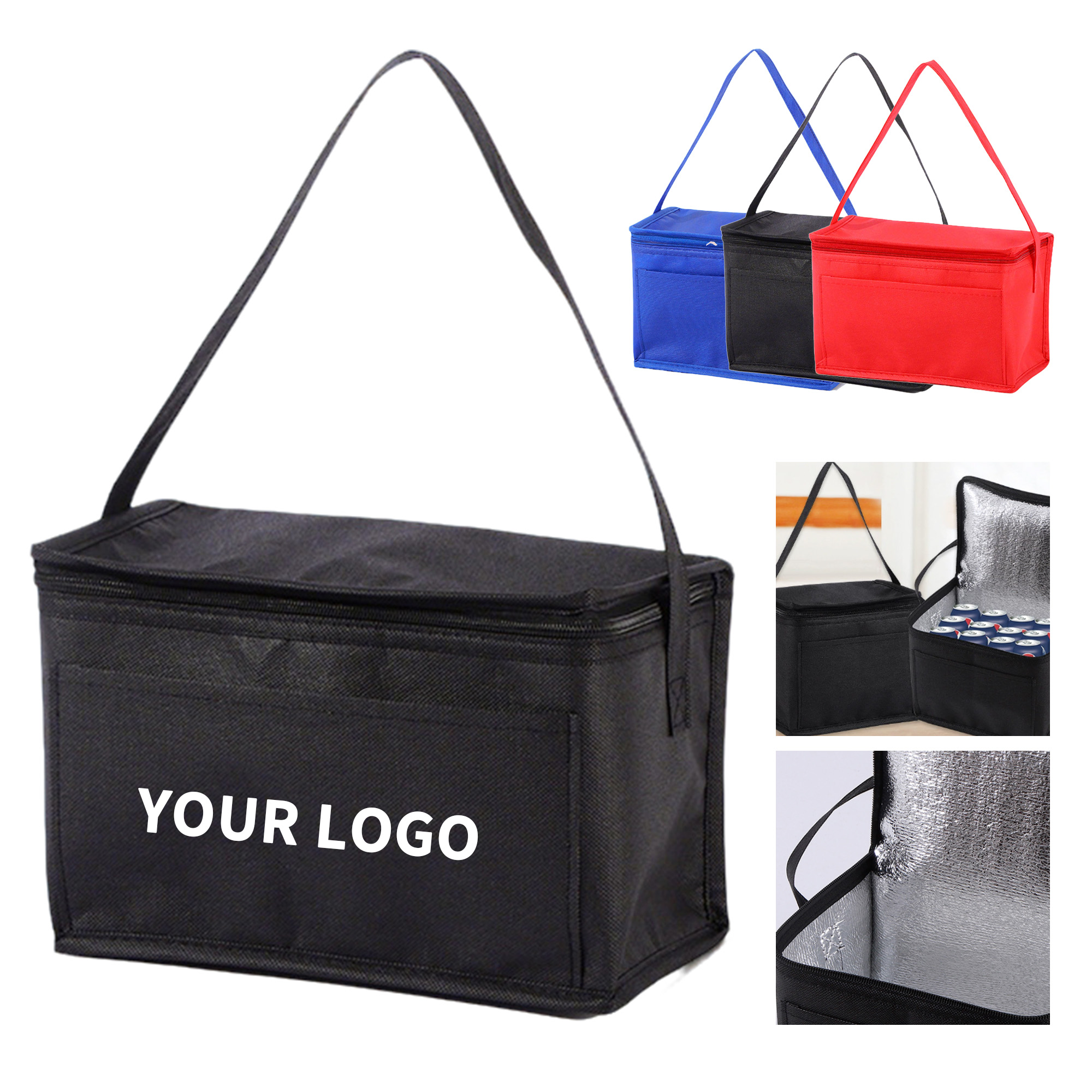 Insulated Lunch Cooler Bag With Shoulder Strap 6
