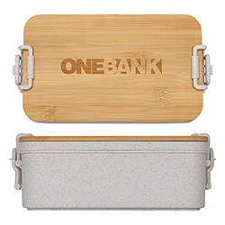 Chuckwagon Stackable Lunch Box With Bamboo Lid & Utensils 7