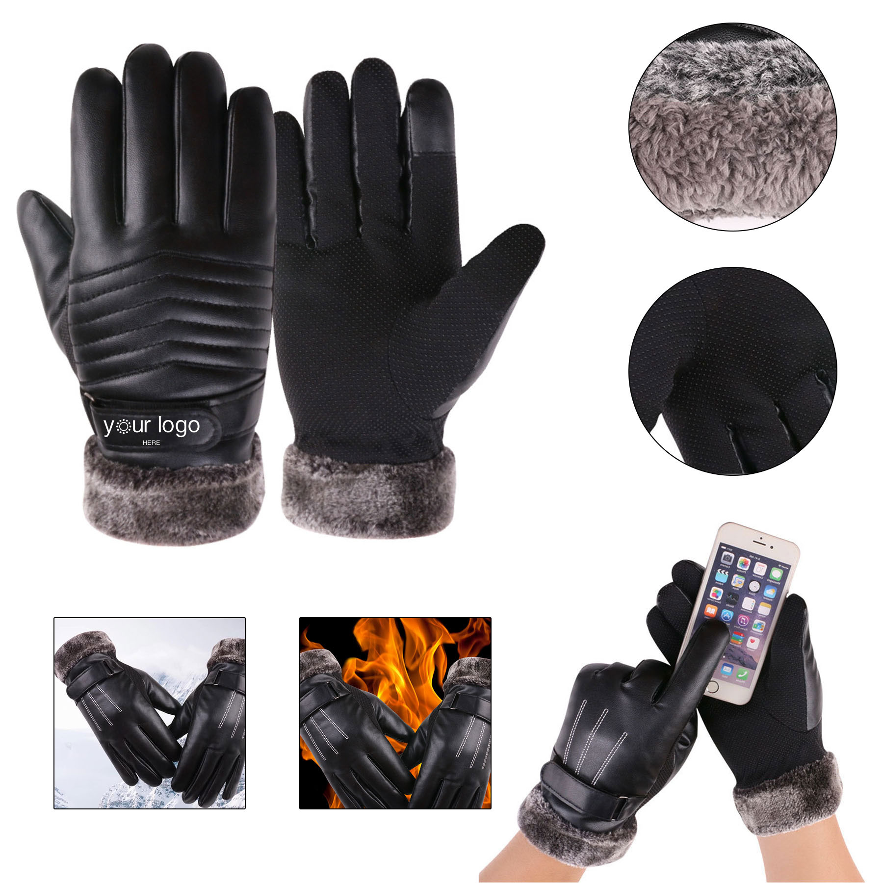 Warm Ski Riding Gloves 2