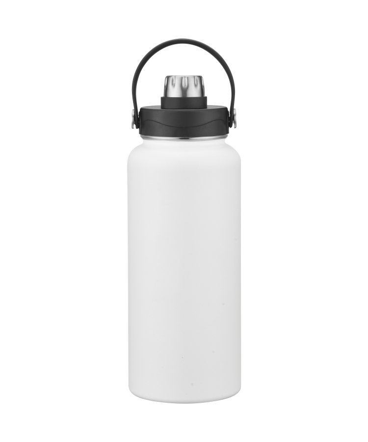 Union Printed - 34 oz Vacuum Water Bottle w/ Screw-on lid & Handle 2