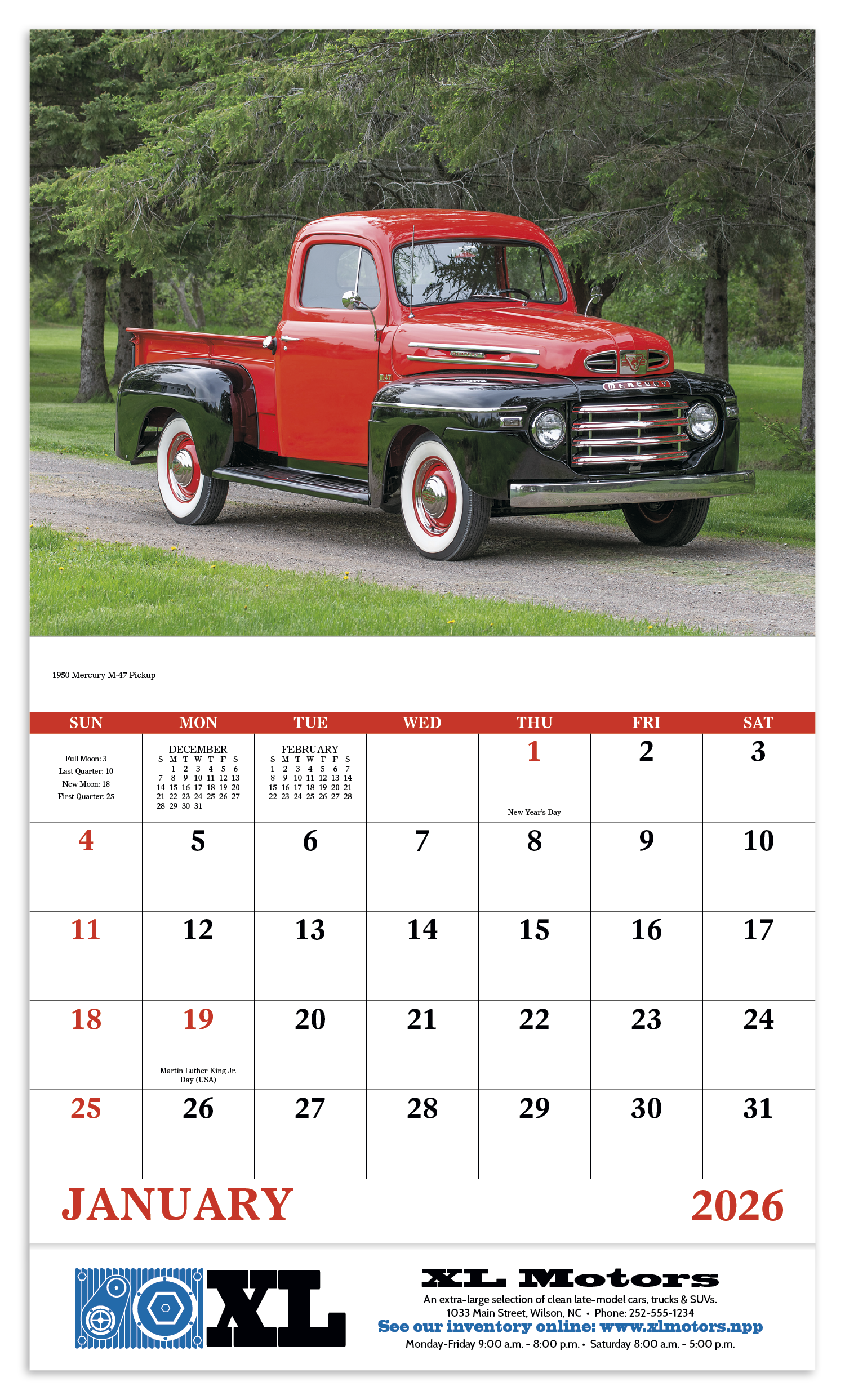 Good Value™ Treasured Trucks - Stapled Calendar 13