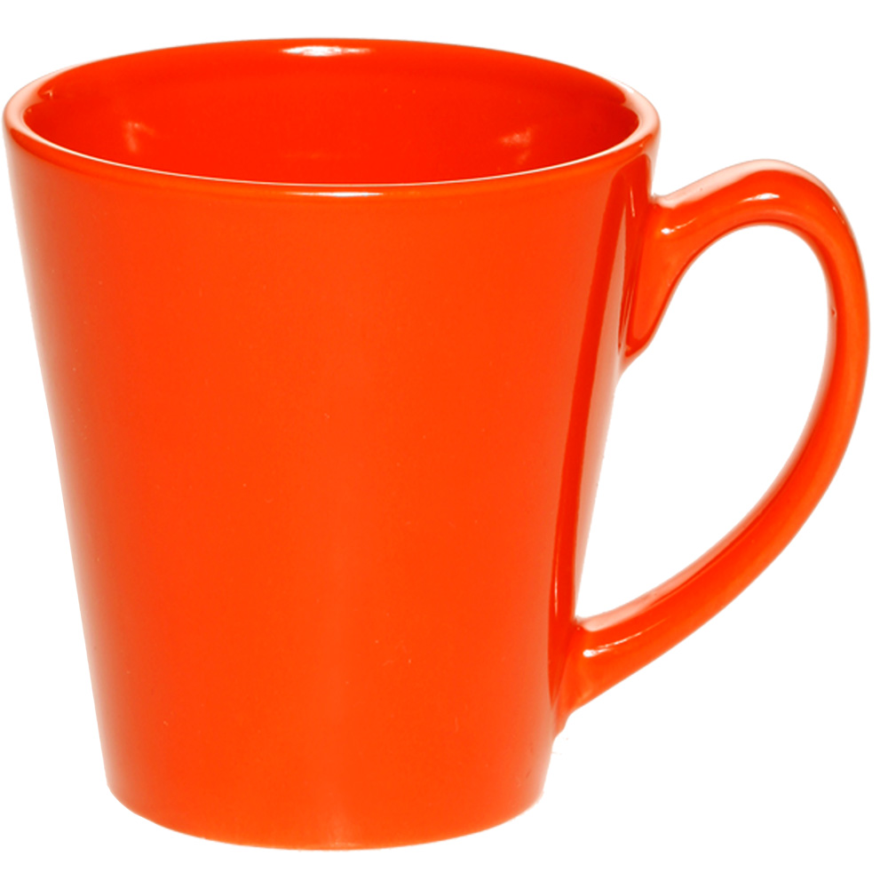 12 oz. Glossy Ceramic Latte Coffee Mugs 10