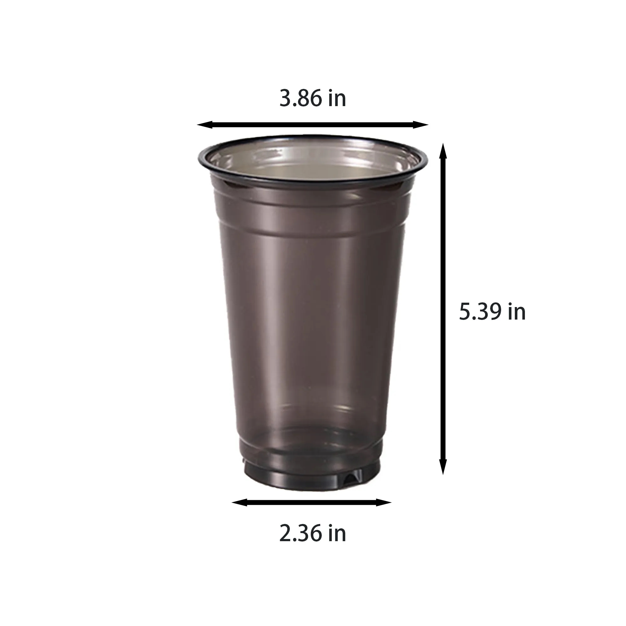 Disposable Thick Plastic Beverage Cups-20.2oz 2