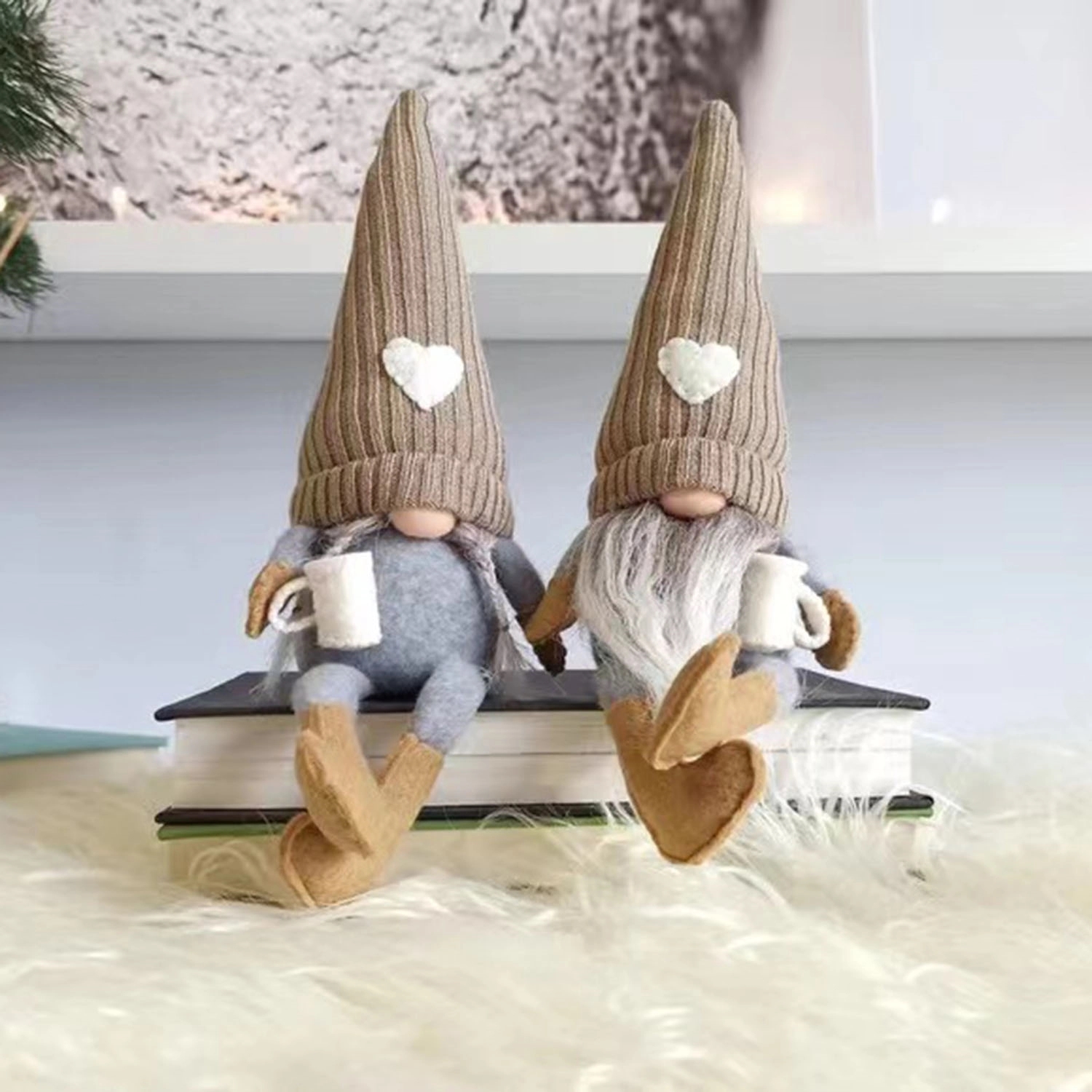 Thanksgiving Gnomes Ornaments Handmade Santa Plush Doll 2