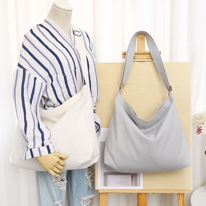 Large Size Canvas Shoulder Bag Hobo Crossbody Handbag Tote 2
