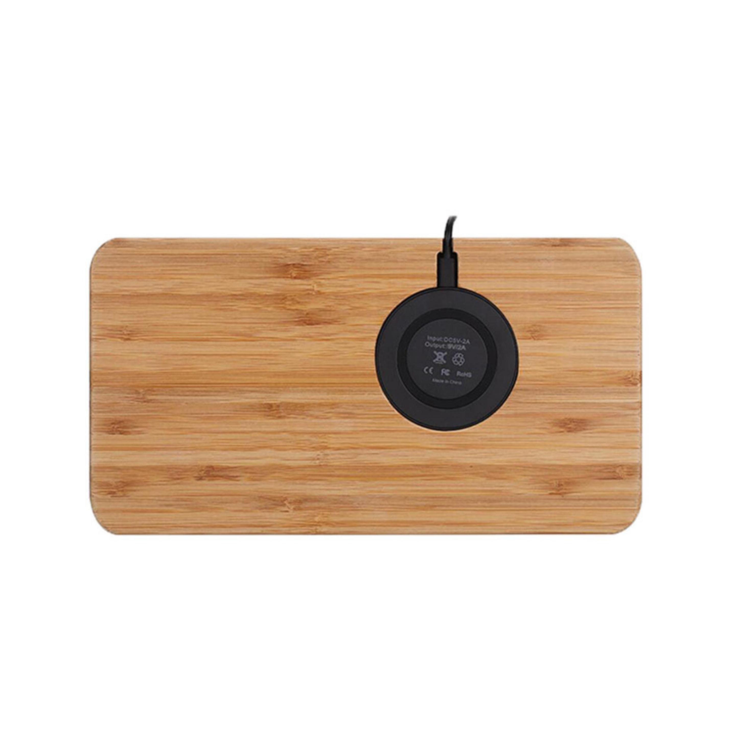 Bamboo tray storage tray wireless charger 4