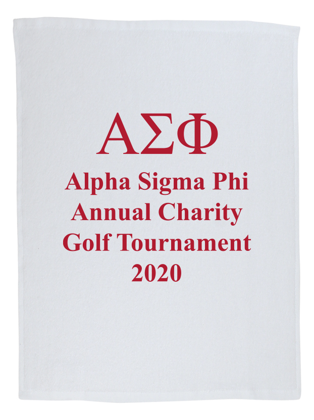 Golf Towel White 11"x18"