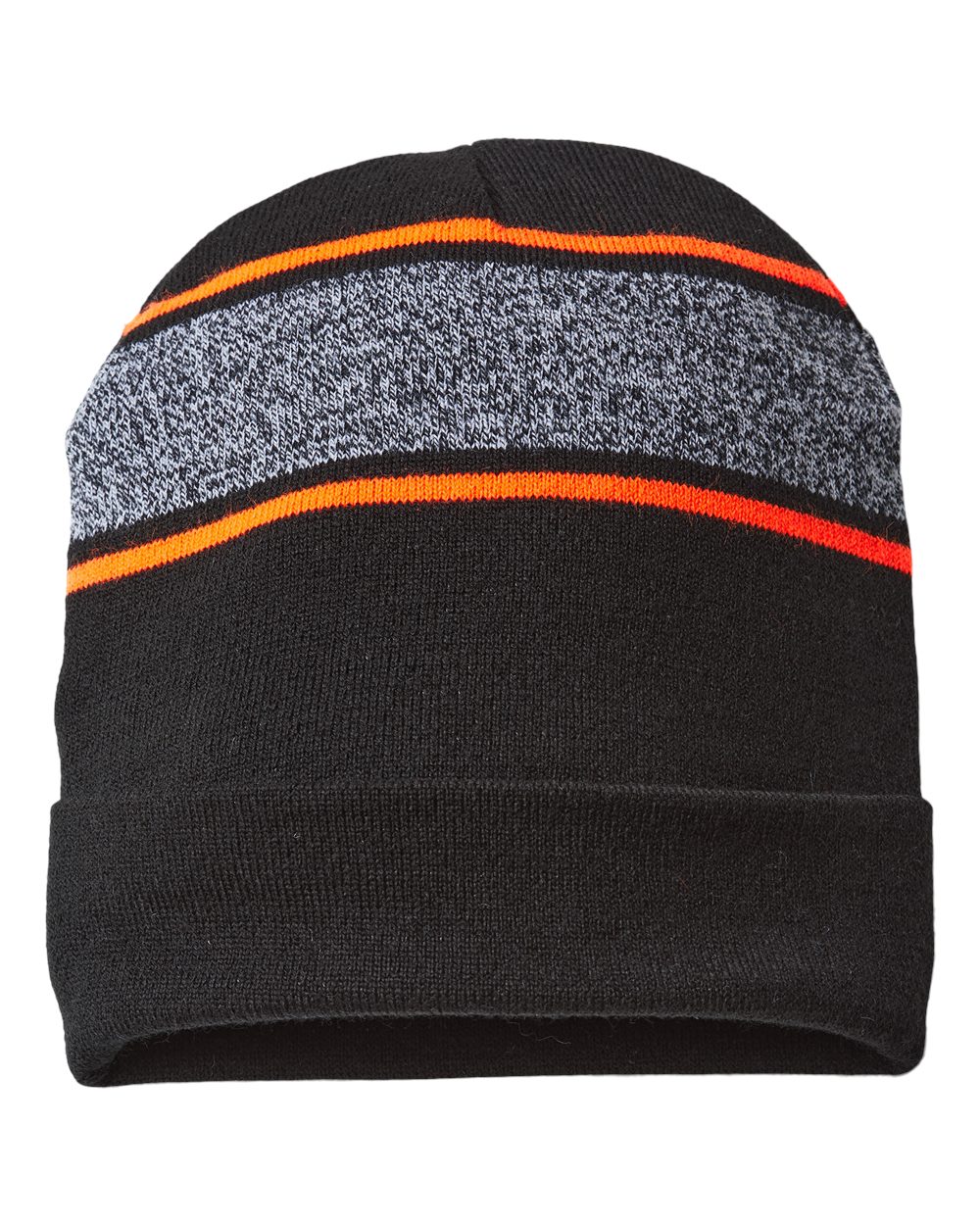 USA-Made Variegated Striped Cuffed Beanie - RKV12 8