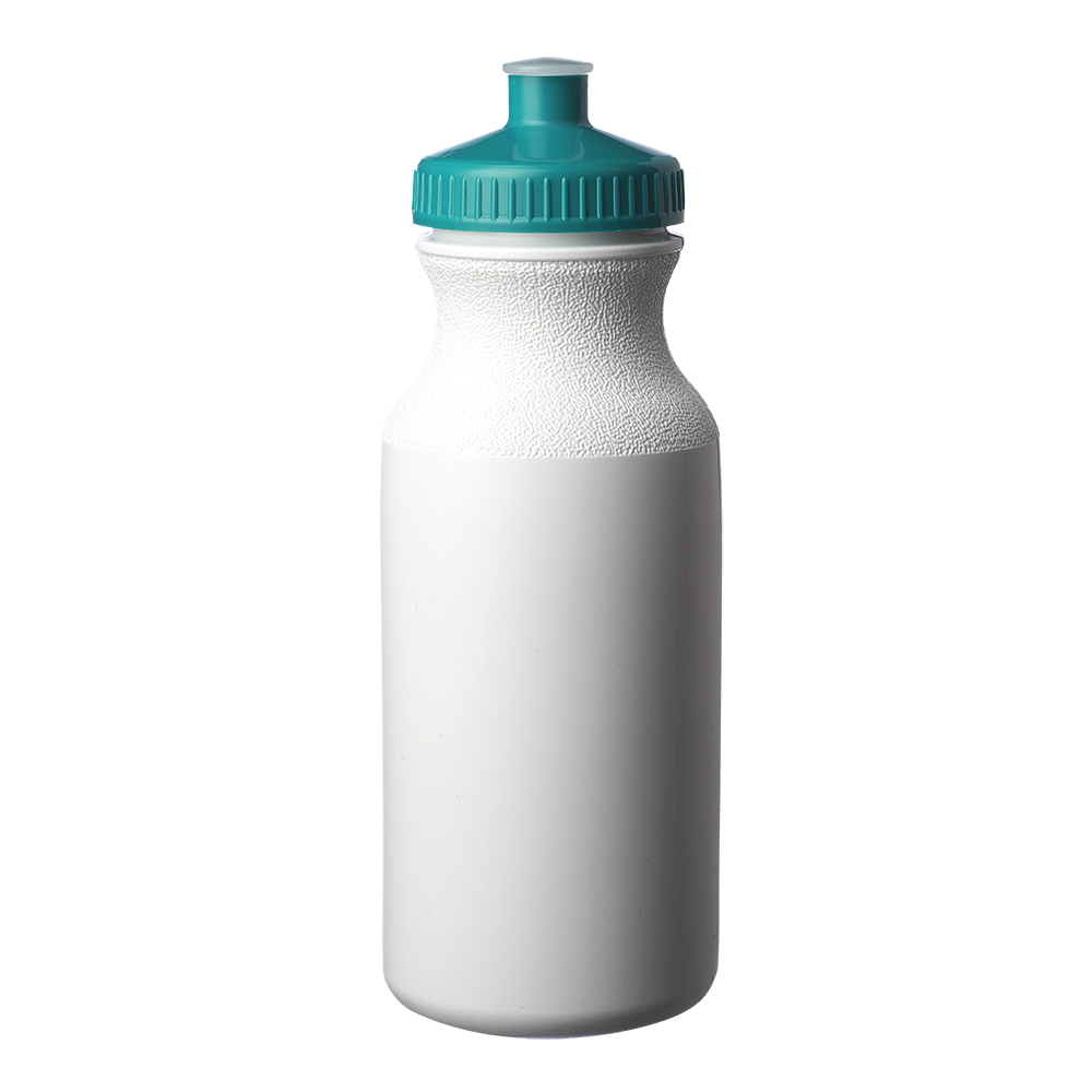 20 oz. White Water Bottles with Push Cap 23