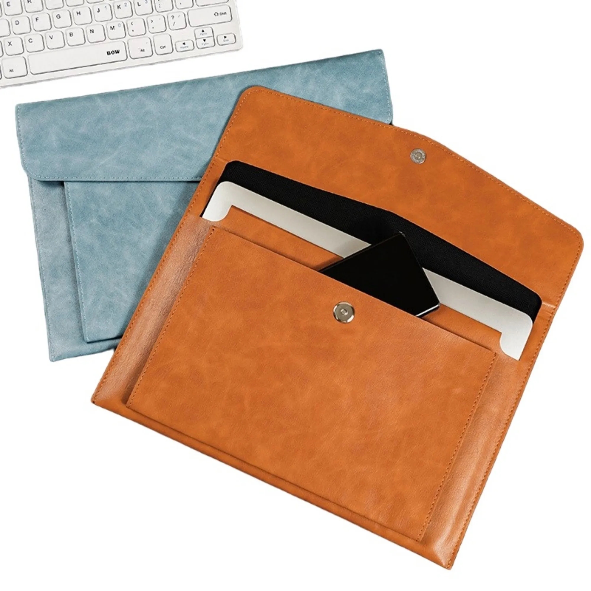 A4 Leather Document Case Double Layer 3