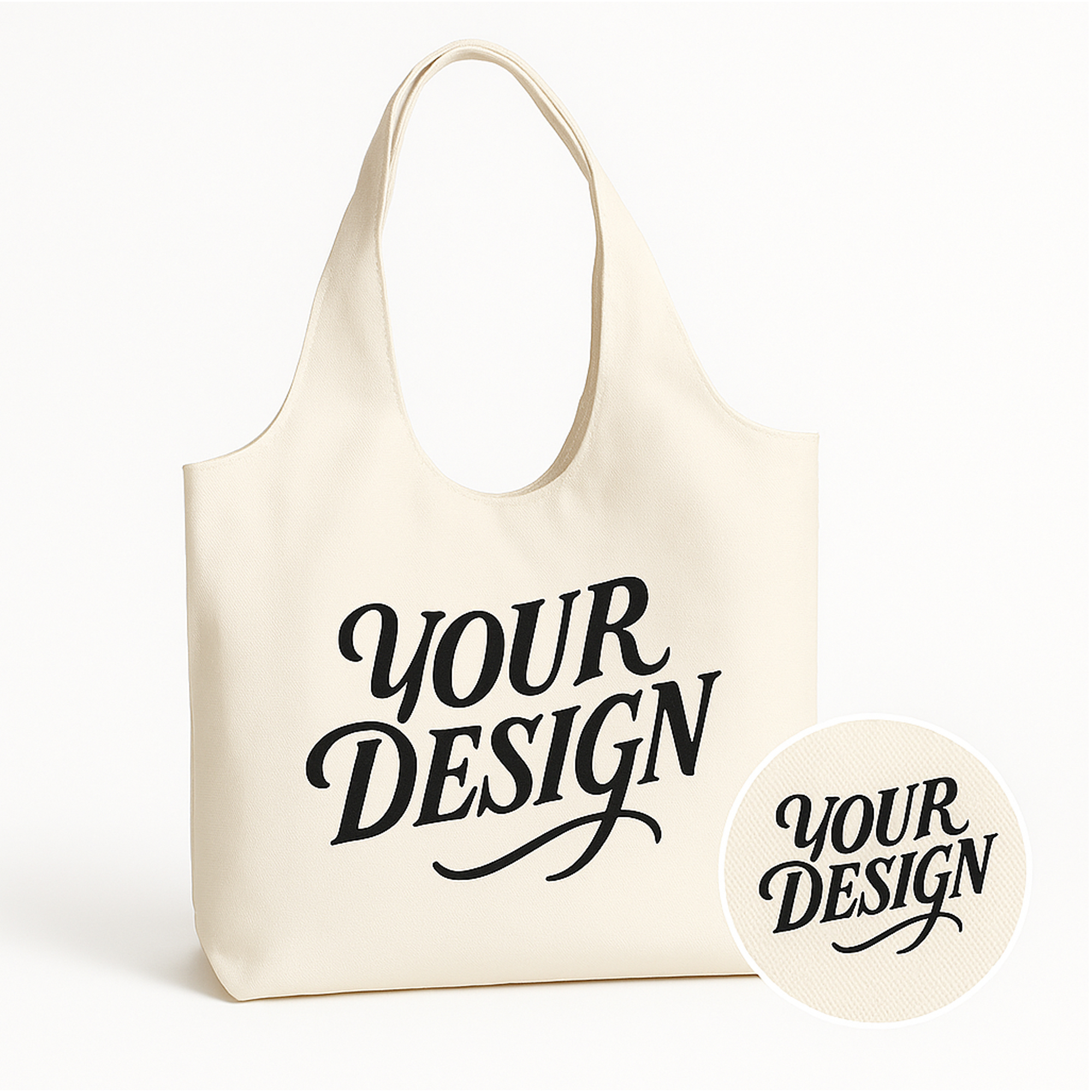 Reusable Canvas Shopping Bag, custom tote bag with logo imprint 2