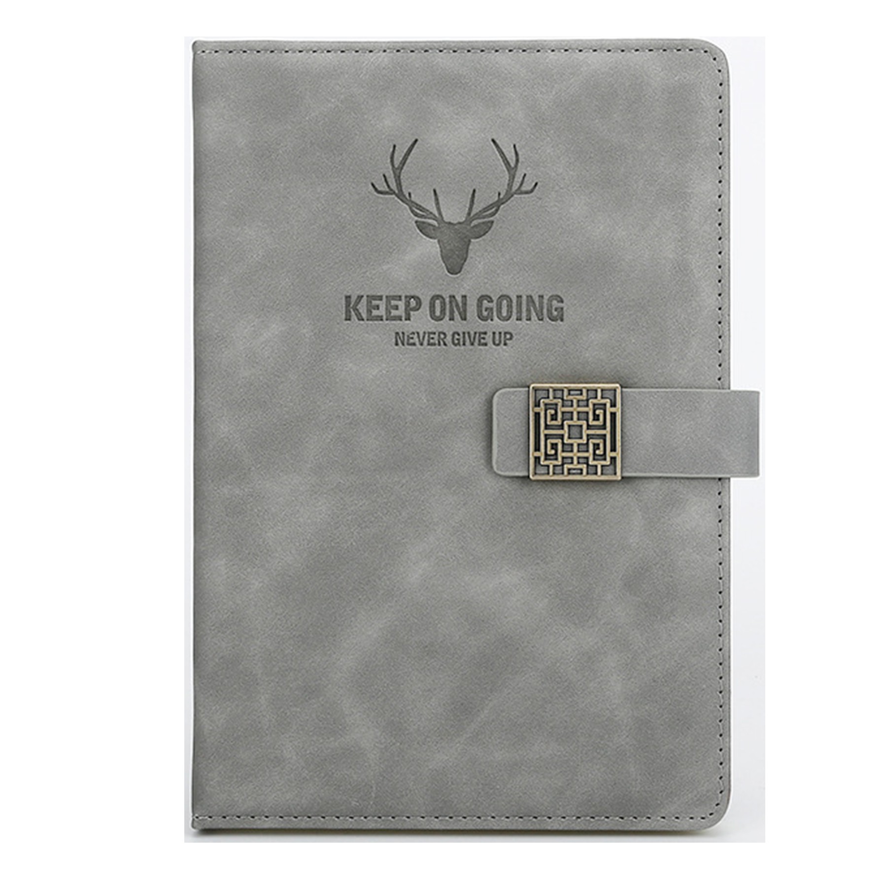 Deer Head Design Pu Leather Hardcover Notebook 3