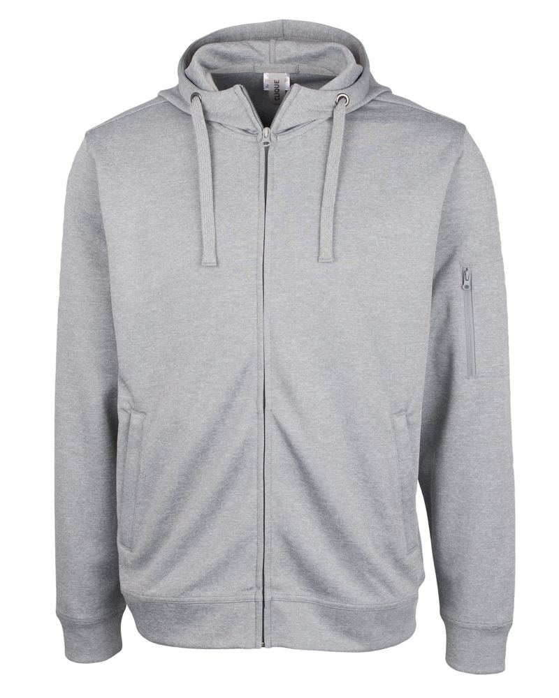 Clique Lift Solution-dyed Performance Unisex Full Zip Hooded Sweatshirt 11