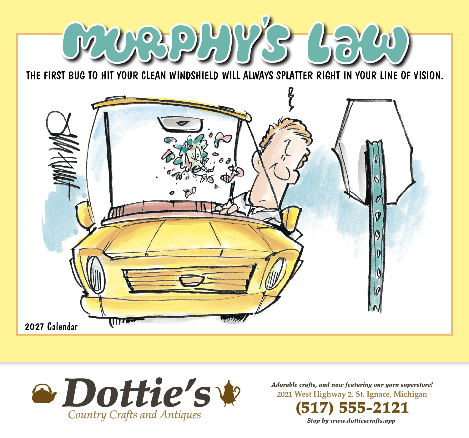 HotLine® Products Murphy's Law Appointment Calendar - Stapled 33