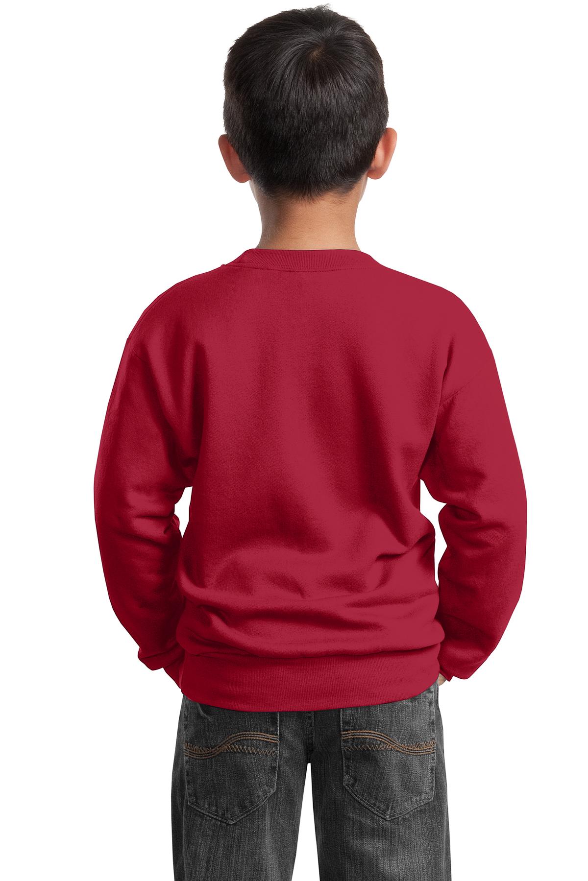 Port & Company® Youth Core Fleece Crewneck Sweatshirt 13