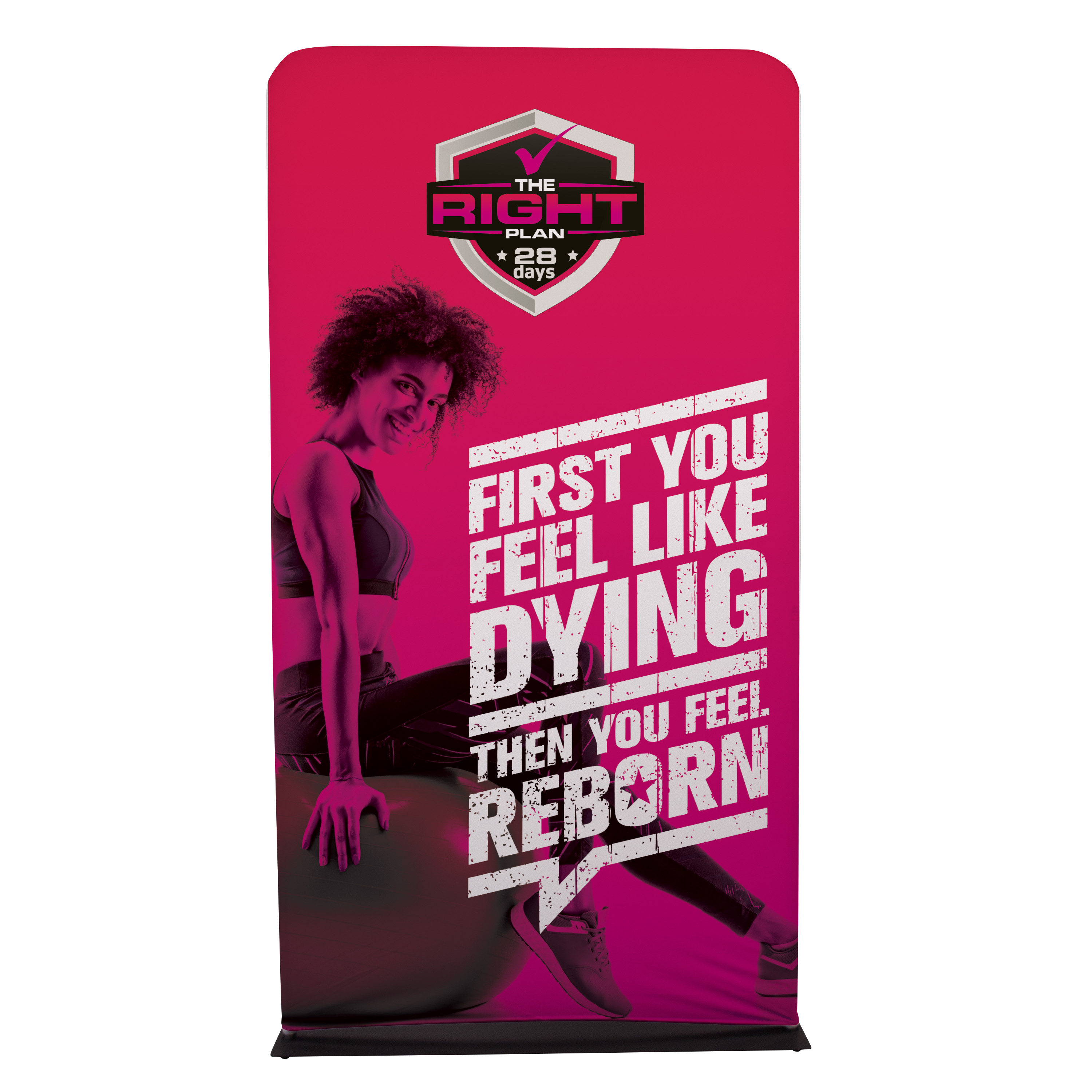 4' EuroFit Banner Display Kit (Biodegradable fabric) 3