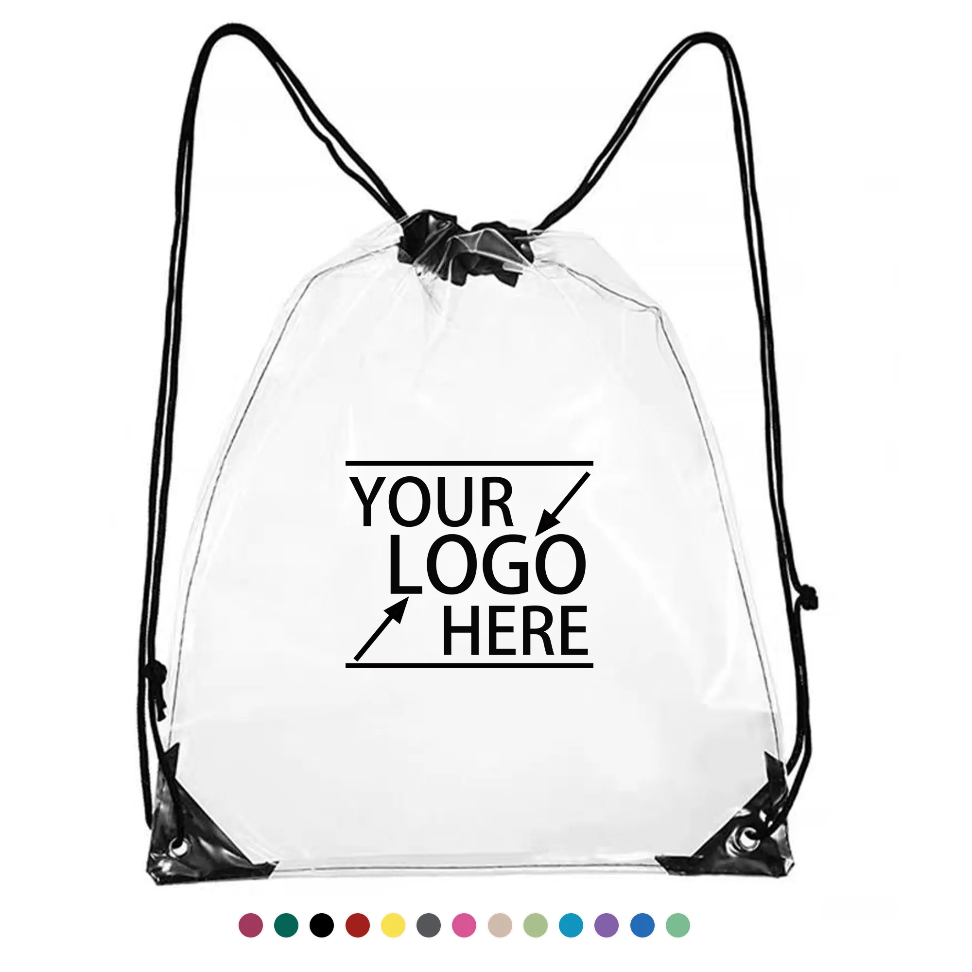 Easy Check Clear Drawstring Bag 2