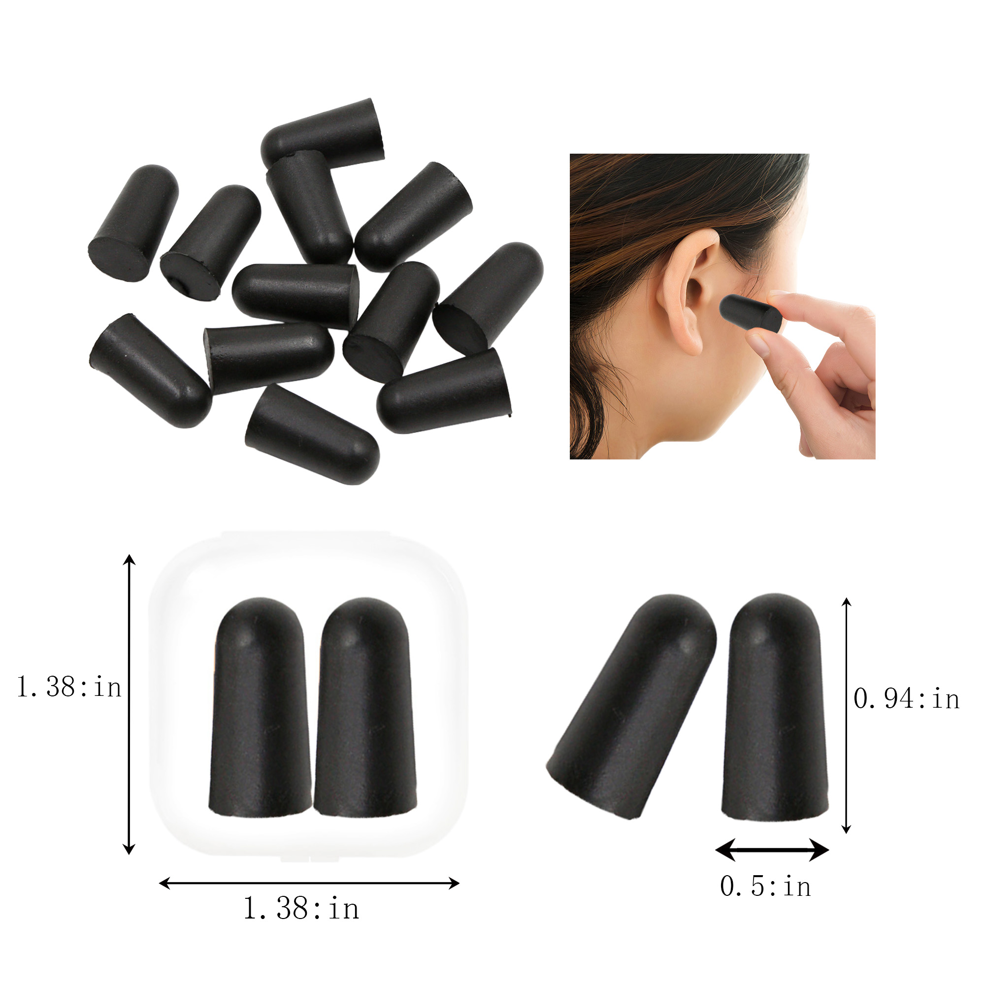 Comfortable Noise-Canceling Foam Earplugs 1