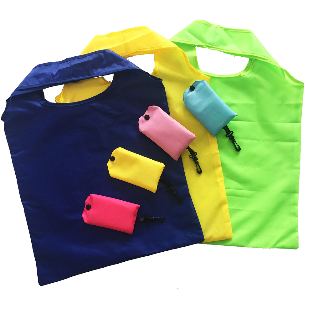 Multifunctional foldable reusable shopping bag withkeychain 3