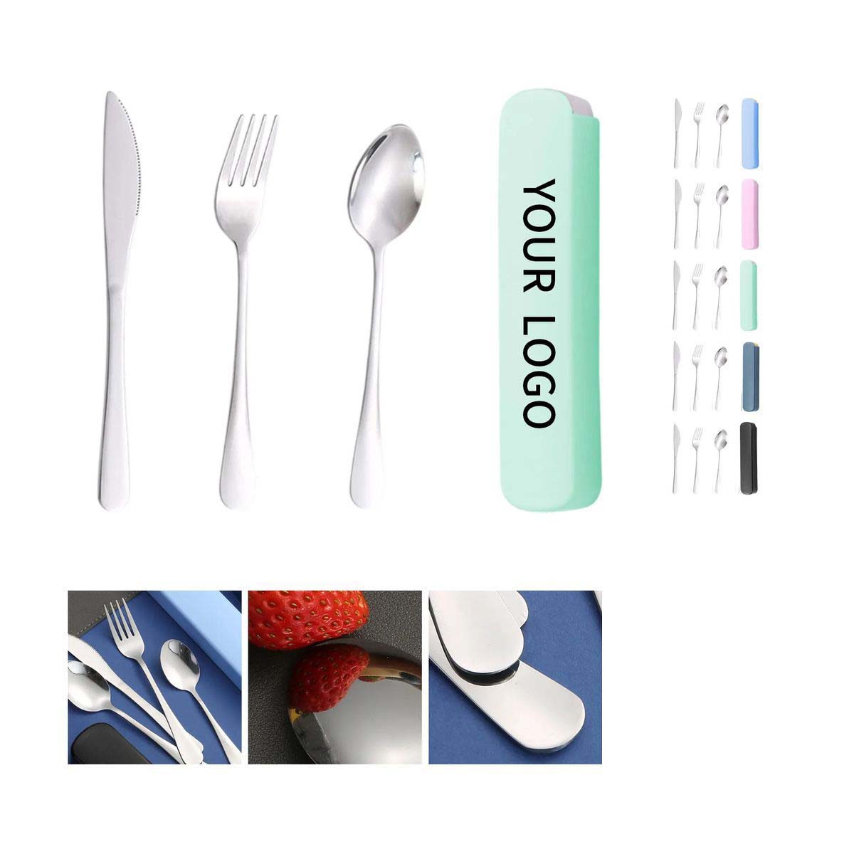 Stainless Steel Cutlery Set with Storage Case 2