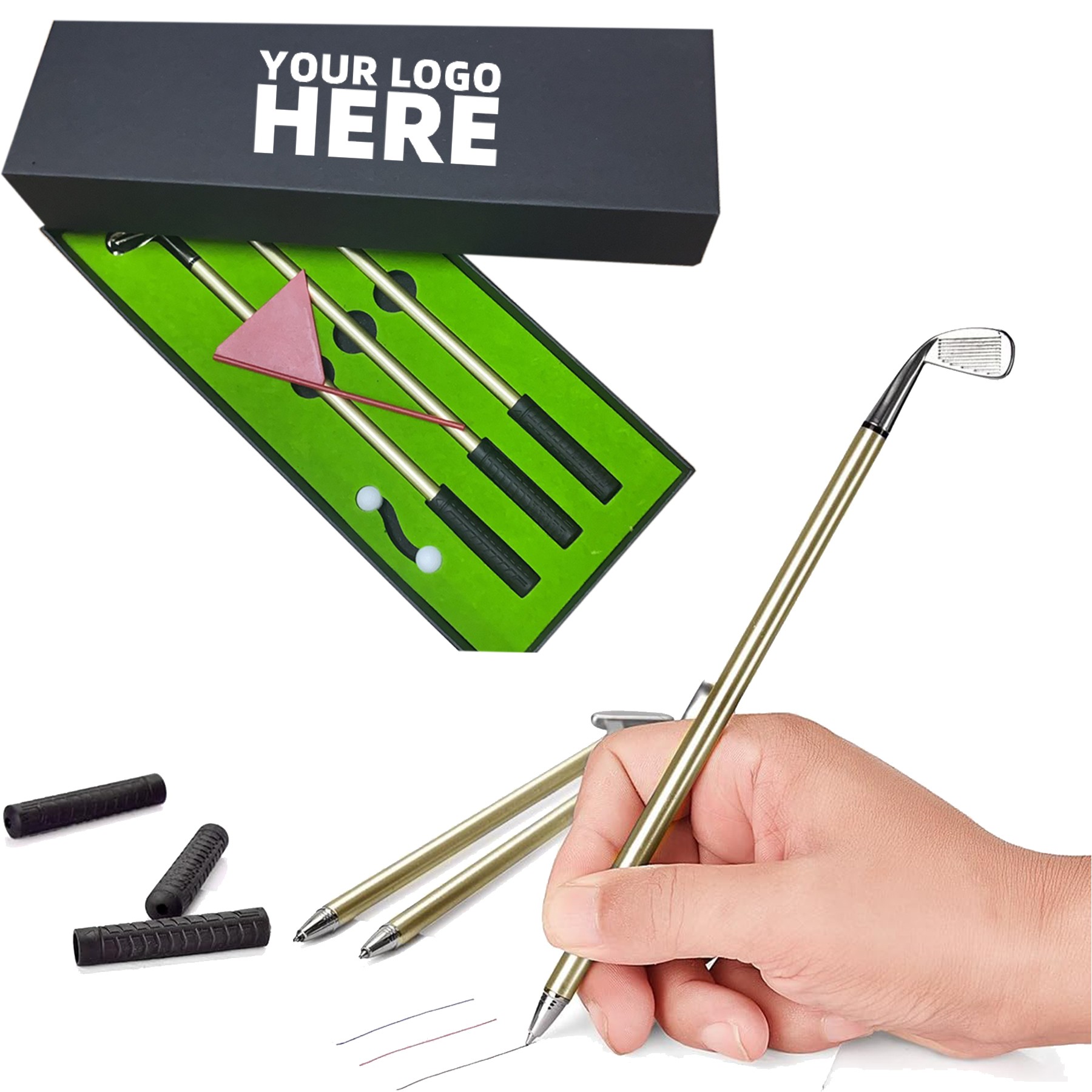 Mini Desktop Golf Ball Pen Gift Set 1