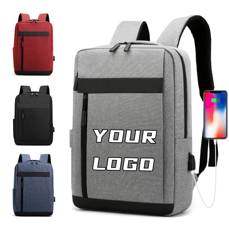 Custom Travel Laptop Backpack with External USB Charge Port 6