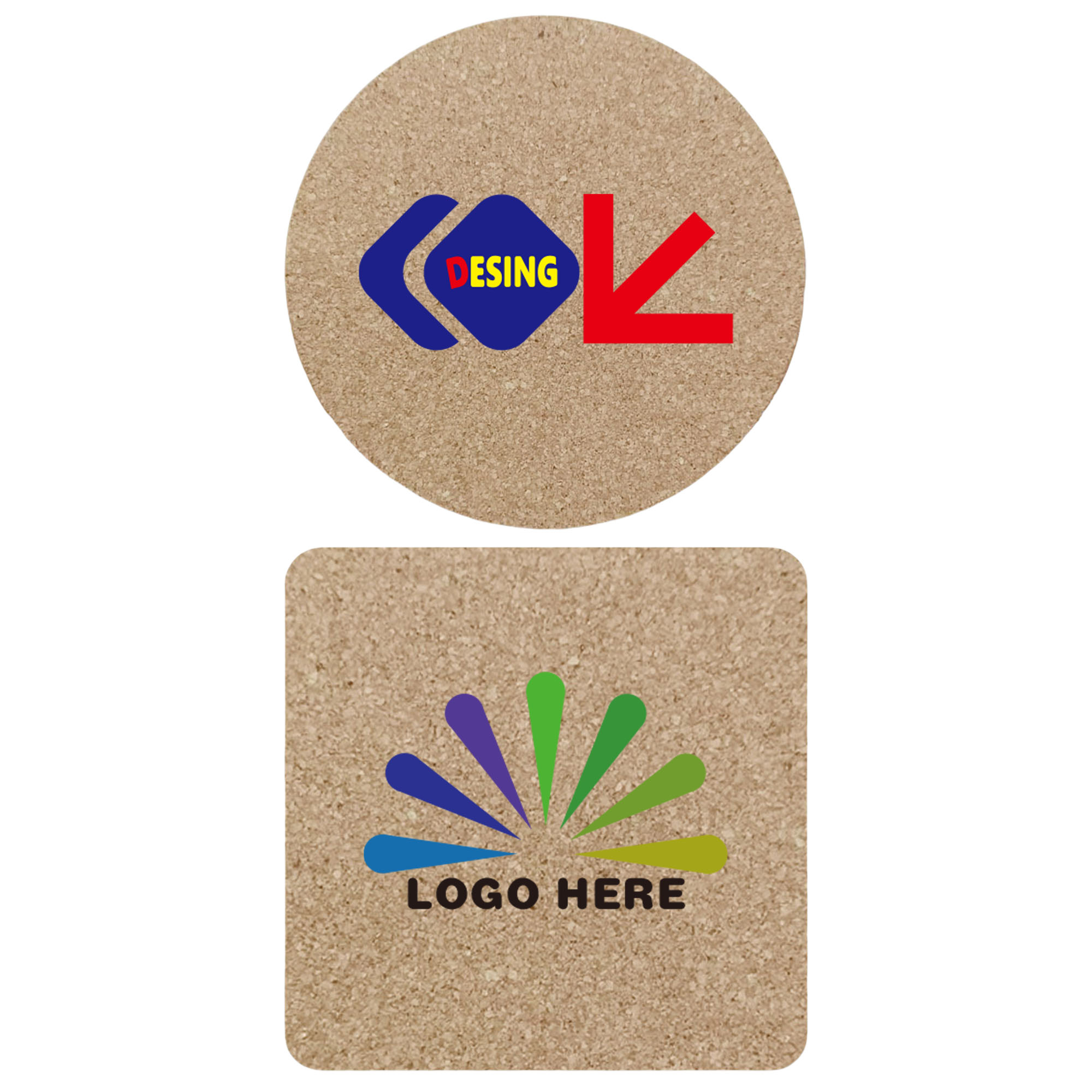 Photo & Logo Cork Coasters MOQ50 2