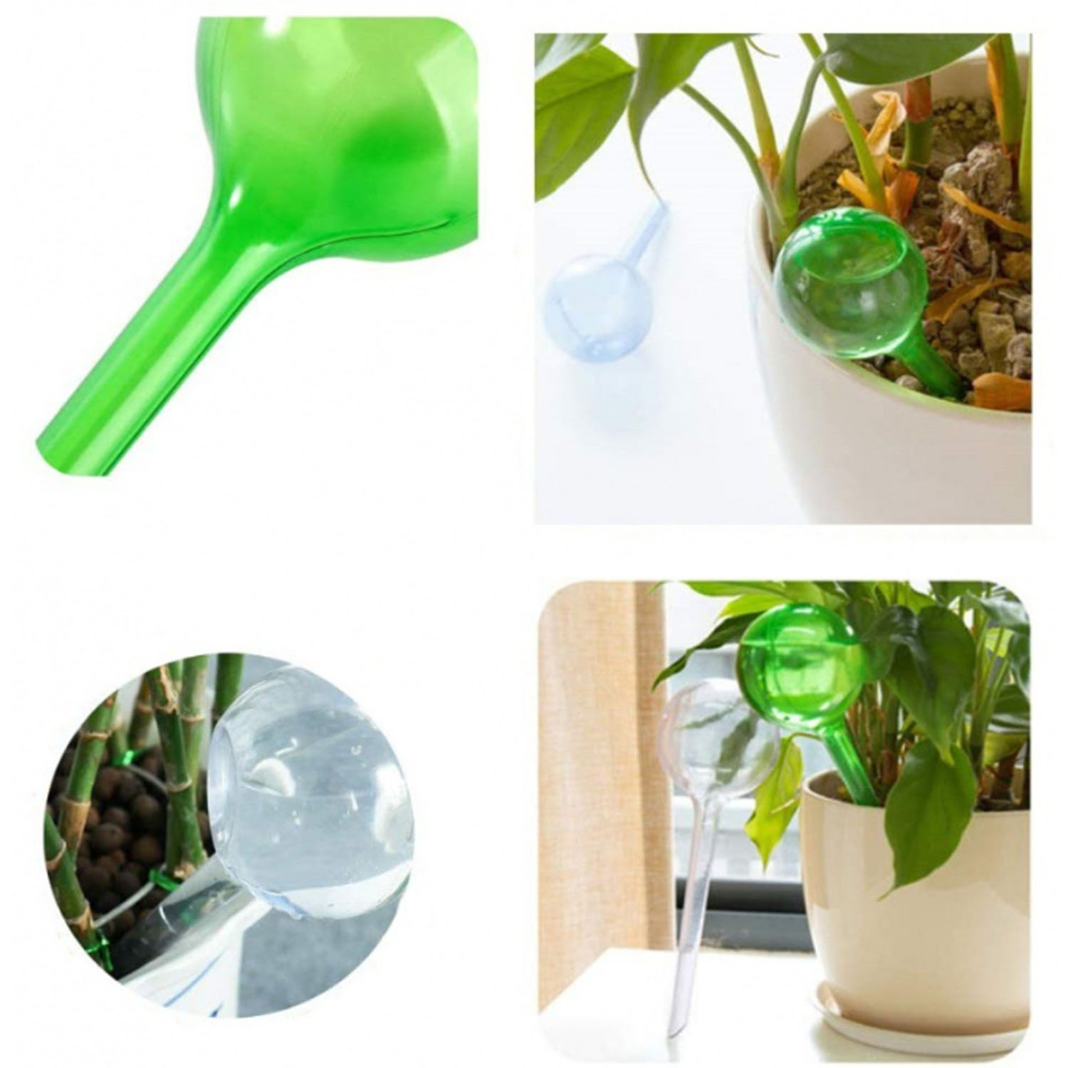 Transparent Plastic Plant Self Watering Bulb 3