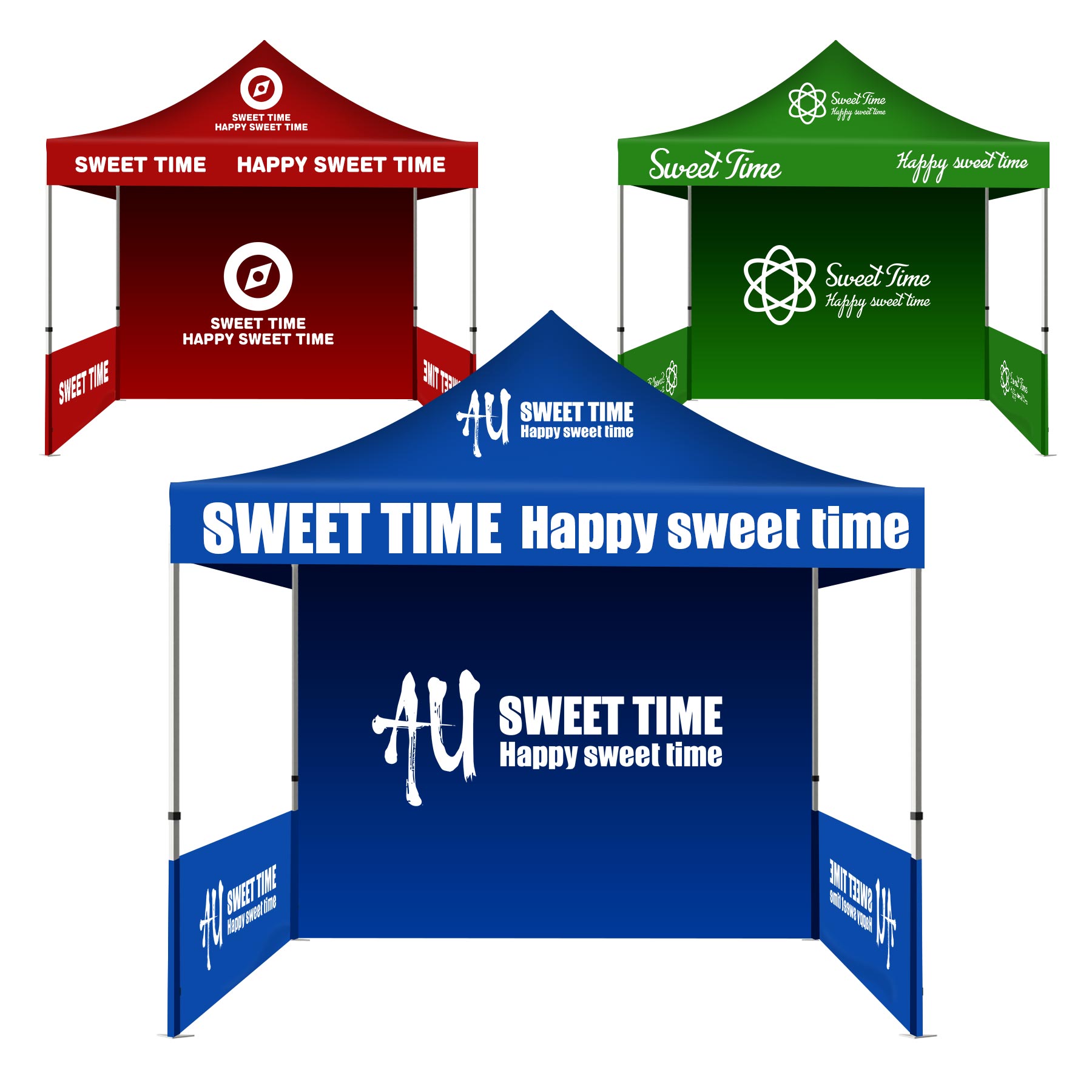 10' x 10' Custom Printed Pop Up Tent Kit 1