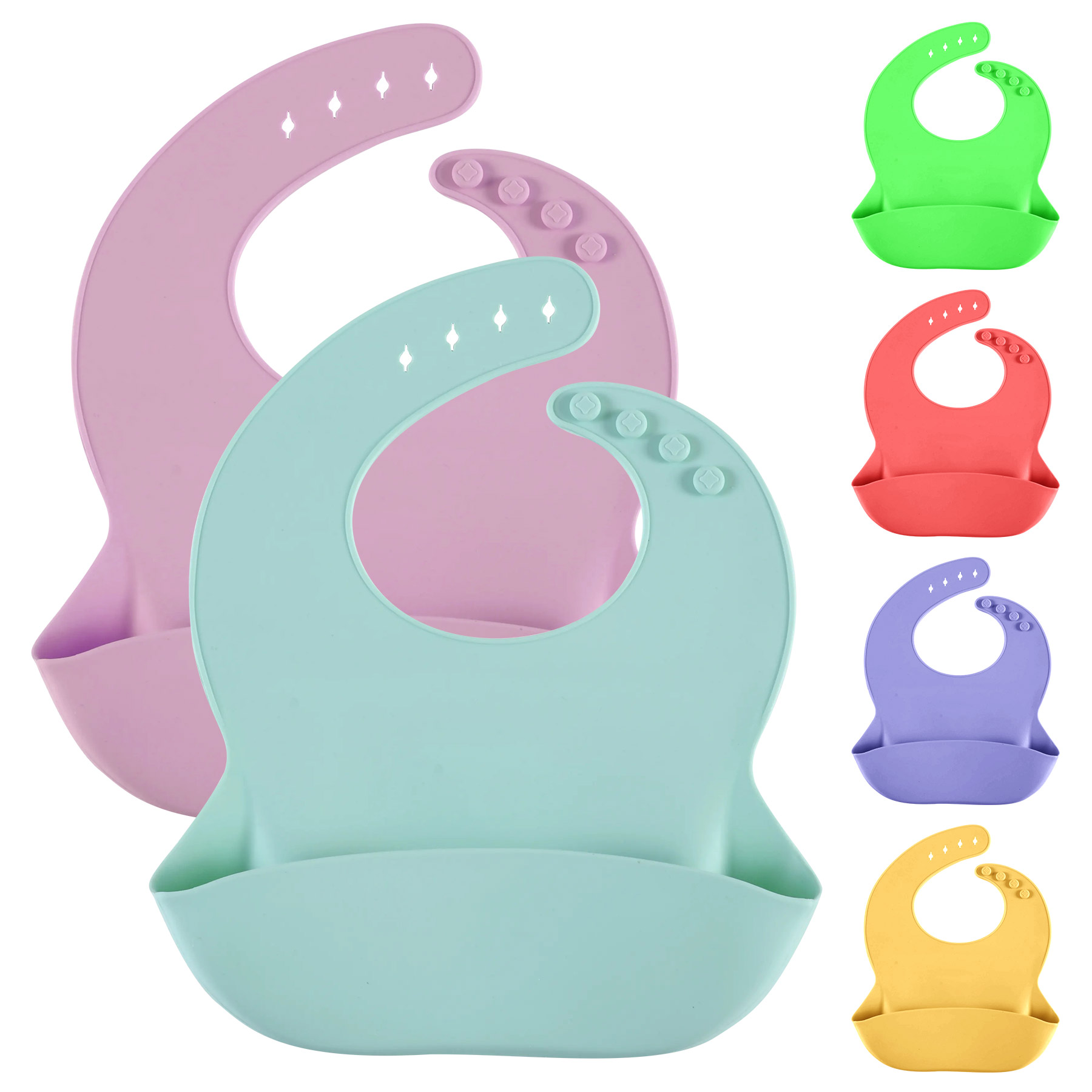 Silicone Baby Bibs 1