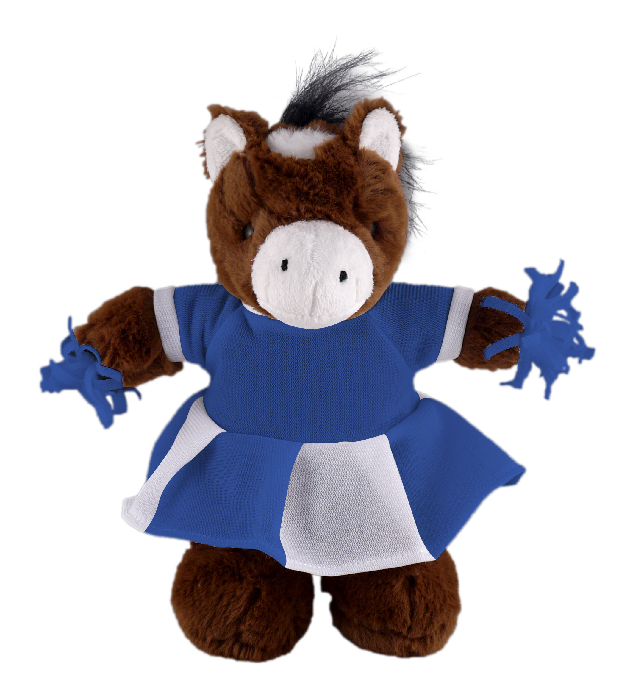 Soft Plush Stuffed Horse with Cheerleader Outfit 3