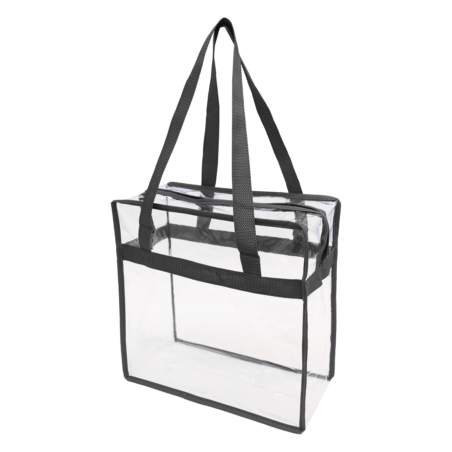 Clear Stadium Security Zipper Tote