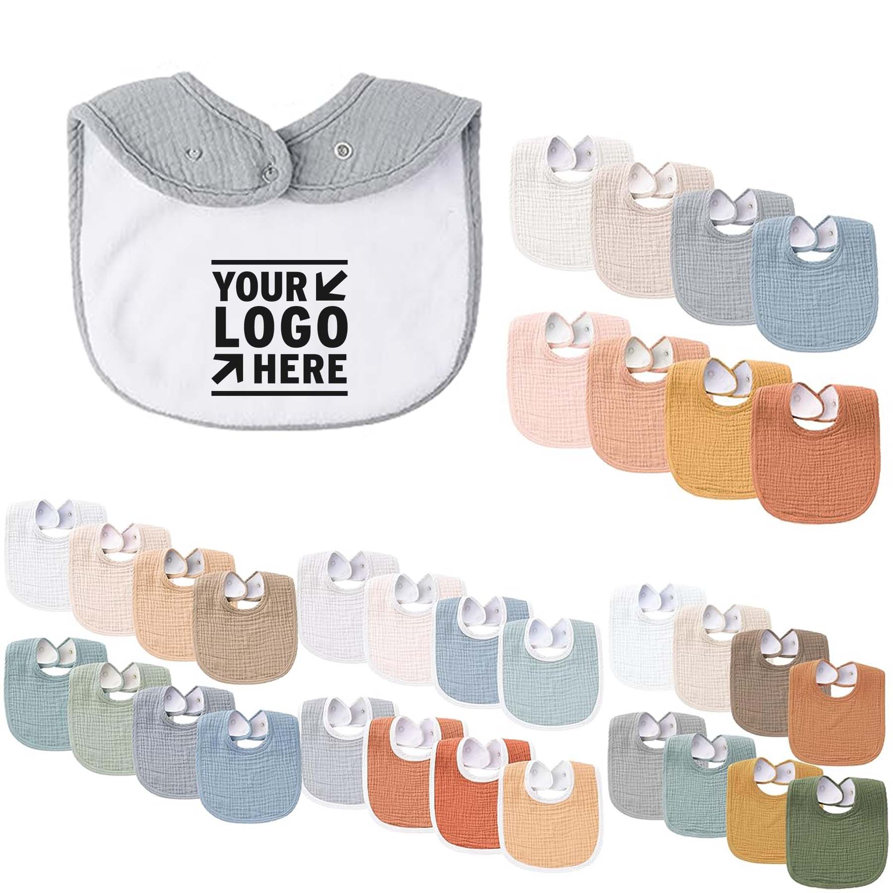 Muslin Boys Girls Baby Teething Drool Cotton Bibs Bandana 2