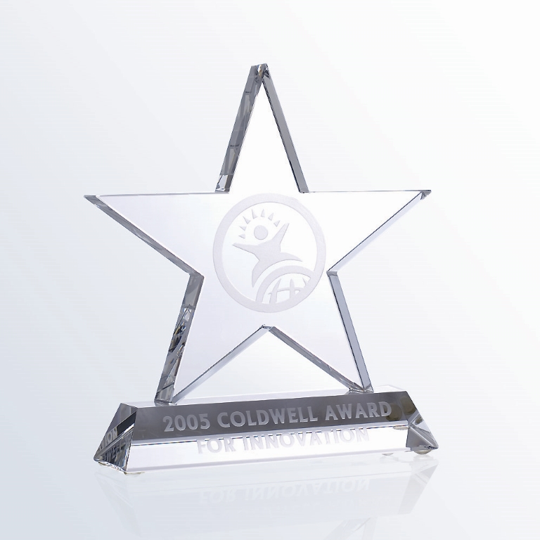 Motivation Star Optic Crystal Award - Medium