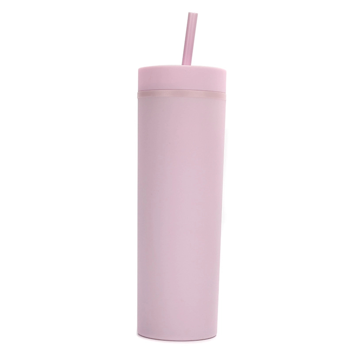 16Oz Colored Skinny Tumblers With Lids And Straws 3