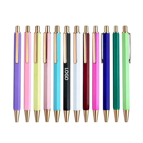Hexagonal Metal Ballpoint Pen 6