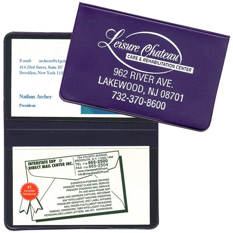 Card Case with 2 clear pockets 20